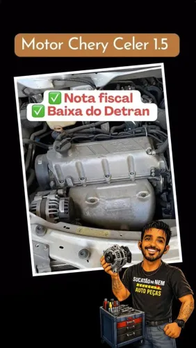 Sucata chery celer 1.5 (motor com nota e Baixa)