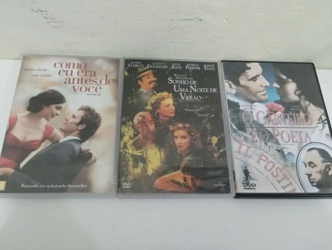 Kit com 3 DVDs originais, filmes de Romance. Histórias Incríveis