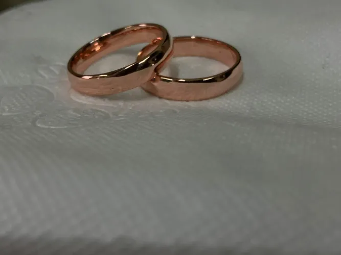 Aliança de cobre puro sem solda e sem emenda