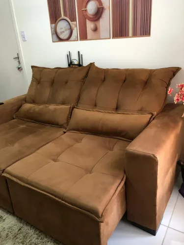 Sofá 2 Lugares Retrátil Reclinável