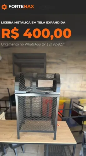 LIXEIRA METÁLICA