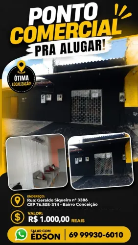 Aluga-se Ponto Comercial na zona sul de Porto Velho