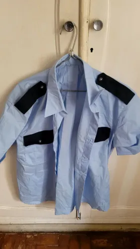Camisa azul manga curta g