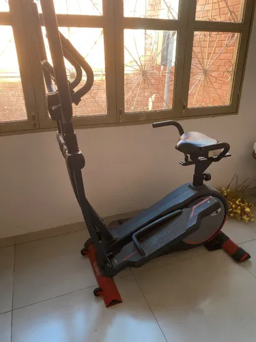 Elíptico e bicicleta ergonômica genis way 2 em 1