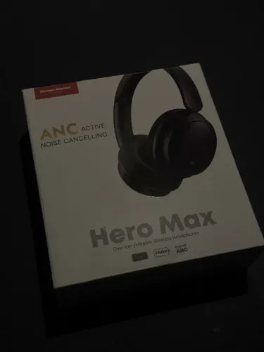 Fone de Ouvido Hero Max, Cancelamento de Ruído Ativo Headphone Bluetooth 6.0 Over Ear