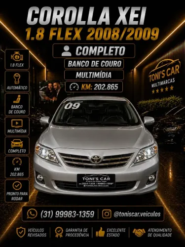 Toyota Corolla XEI 1.8/1.8 Flex 16V Aut. 2009