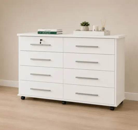 Cômoda Jade Branco Novo!