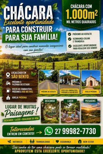 Chacara a venda 