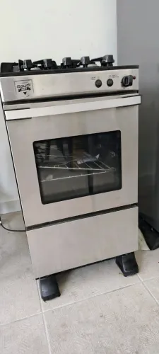 Fogao a Gas 4 Bocas Venax Gaudi Vetro Vitreo Inox 220V