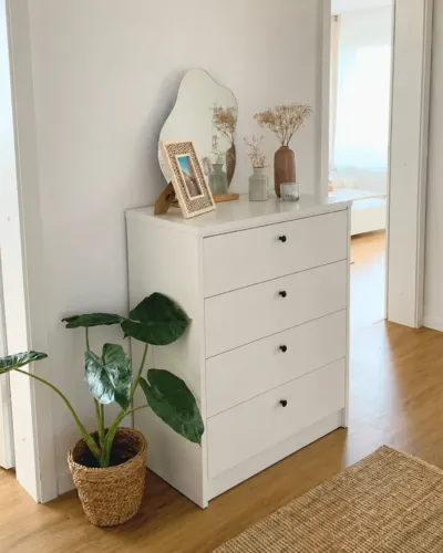 Cômoda 4 Gavetas MDF Branco