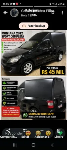 Chevrolet Montana Sport 1.4 Econoflex 8V 2P 2012