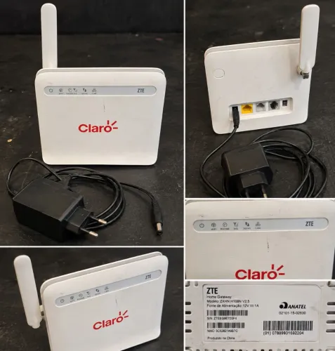 Roteador Wi-Fi 3G/4G ZTE MF253L Box Claro + Fonte