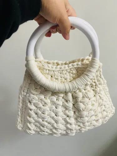 Lote de bolsas de crochê