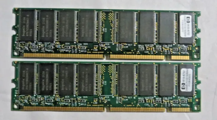 2 Pente de memória dimm 64 megabytes cada pc133 antiga computador pc desktop