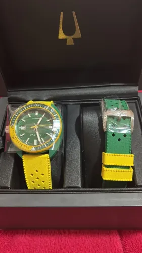 Relógio Bulova Snorkel Edição Limitada Brasil 98F470N - Caixa e Pulseira Extra. NOVO