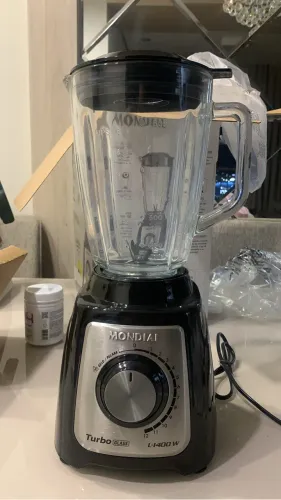 Liquidificador Turbo Glass Jarra de Vidro Mondial