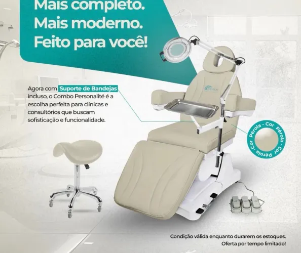 Poltrona Automotizada 3 Mtrs Personalite - Branco Acetinado - Plastificado