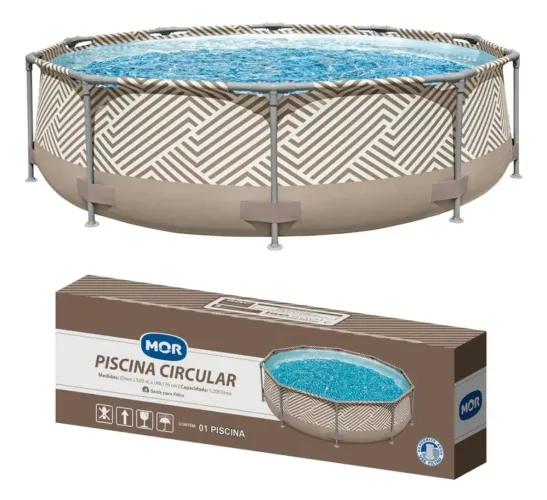 Piscina Mor 5.200 litros com Capa e Lona - Na caixa