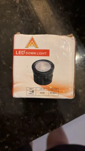 4 Spots LED Downlight Preto 7W Luz Quente 3000K