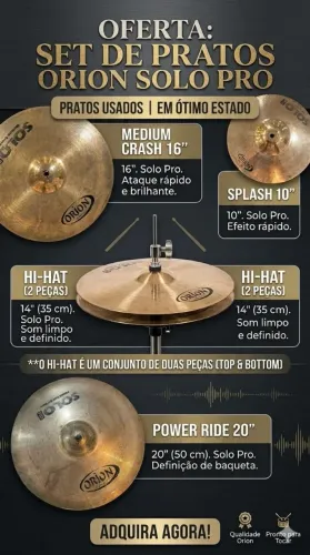 Kit pratos Orion Solo Pro 4 itens