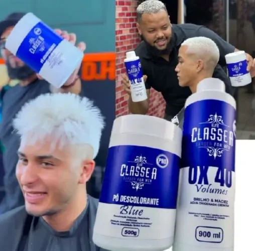 Kit de Decoração Classe, ideal para quem quer deixar o cabelo branco perfeito 
