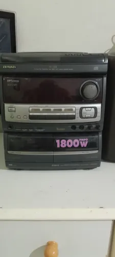 Mini System Aiwa NSX-V915 Antigo - 1800W PMPO (Para Revisão / Peças / Uso no Rádio)
