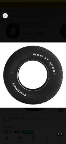 Pneu 265/65r17 Mgm At Sport Magnum 112t Aro 17