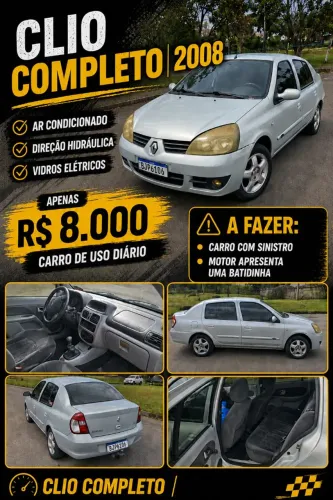 Renault Clio Sed. Privilège Hi-flex 1.6 16V 4P 2008