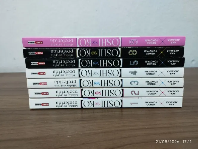 Coleção de volume 1 ao 9,manga Oshi no Ko
