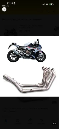 Coletor full Inox s1000rr 2018 a 2026