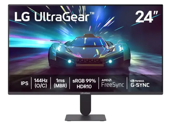 Monitor LG UltraGear 24 polegadas, FHD, 144Hz, 1ms