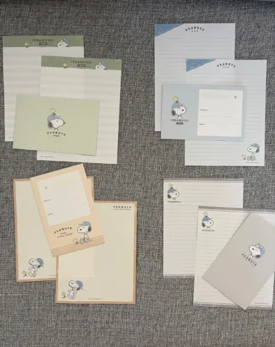 Papel de carta Snoopy importado coleção papéis Japão japoneses