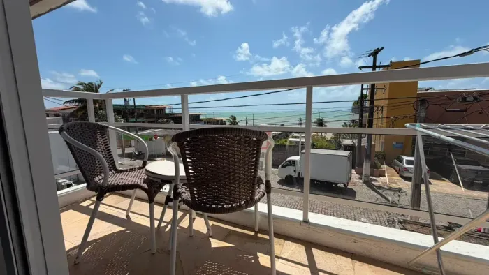 Flat Mobiliado Vista Mar 39m² Semi Suite - Vip Flats Ponta Negra