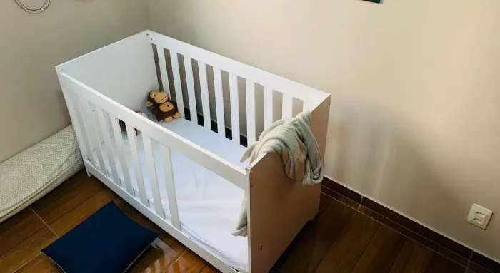 Berço Multifuncional 3 em 1 Ditália BBI-51 Branco + Colchão
