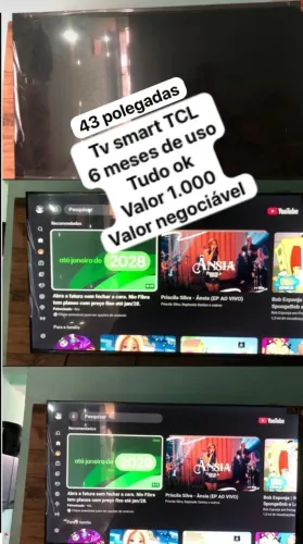 Tv smart 43 polegadas (TCL)