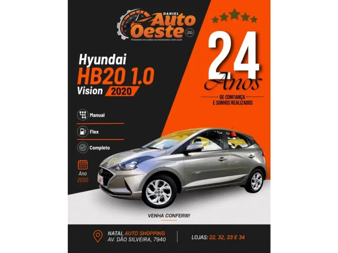 Hyundai HB20 Vision 1.0 Flex 12V MEC 2020