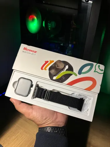 Smartwatch série 11 responde WhatsApp