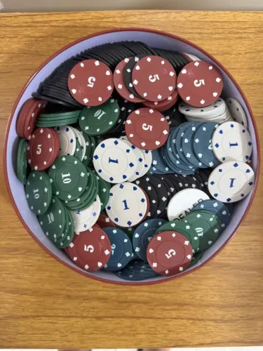 Jogo de fichas de Poker com 240 unidades