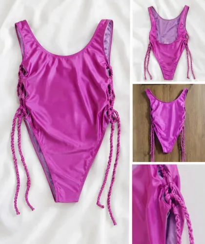 Maiô feminino trançado cavado - Tamanho G