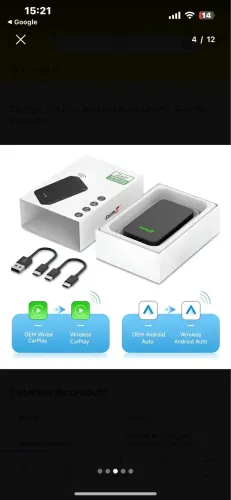 ? Carlinkit 5.0 Wireless - CarPlay e Android Auto Sem Fio
