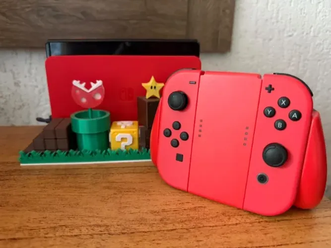 Nintendo Switch Oled Desbloqueado 256gb Versão Super Mario Completo Com Caixa