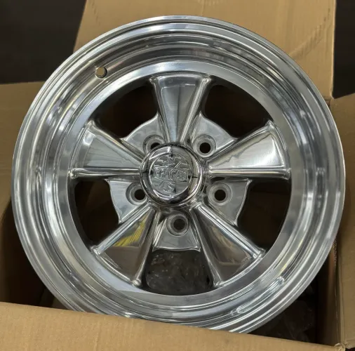 Rodas Cragar aro 15 tala 7 furacão 5x114 Polidas 