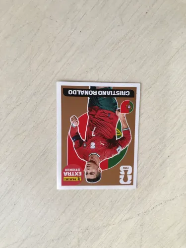 Figurinha copa do mundo CRISTIANO RONALDO BRONZE - ORIGINAL.