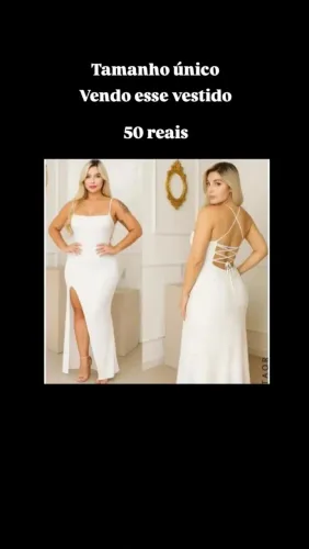 Vestido branco tubinho