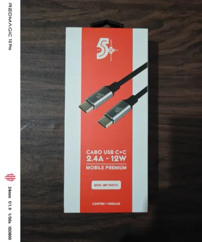 Cabo USB tipo C x C reforçado  PS5 novo