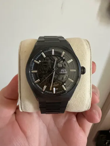 Relógio orient Black- Skeleton