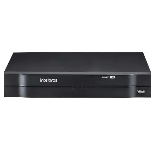 Kit Cameras Completo - DVR Intelbras MHDX 1008 + 2 Câmeras Hikvision ColorVu + Fonte + Cab