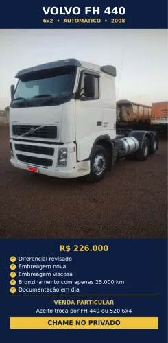 Vendo volvo FH 440 2008 automático