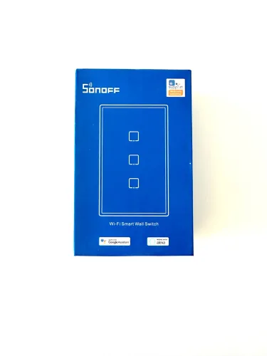 Interruptor inteligente Sonoff T2US3C 3 botões touch com RF 433 MHz