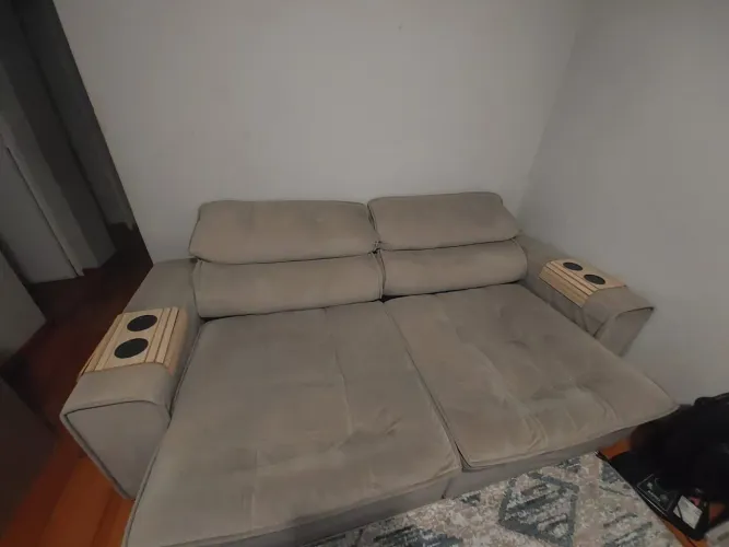 Venda sofá, rack e guarda-roupa